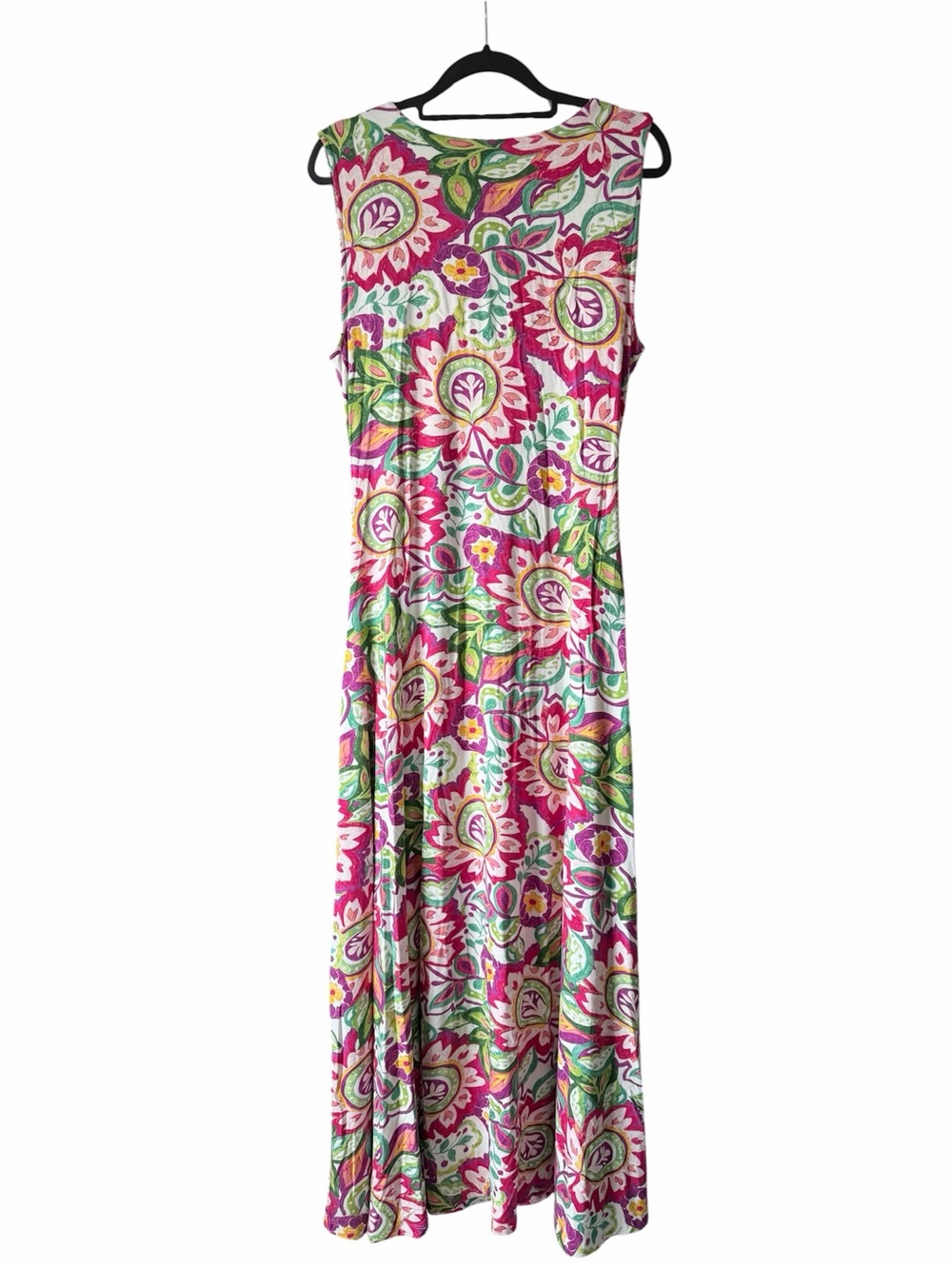 Soft Surroundings Floral Paisley Ruched Maxi Dress Size Medium - Picture 3 of 5